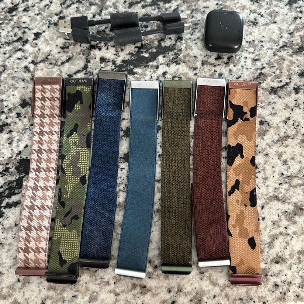 Whoop 4.0 straps- variety bundle with extra chargers